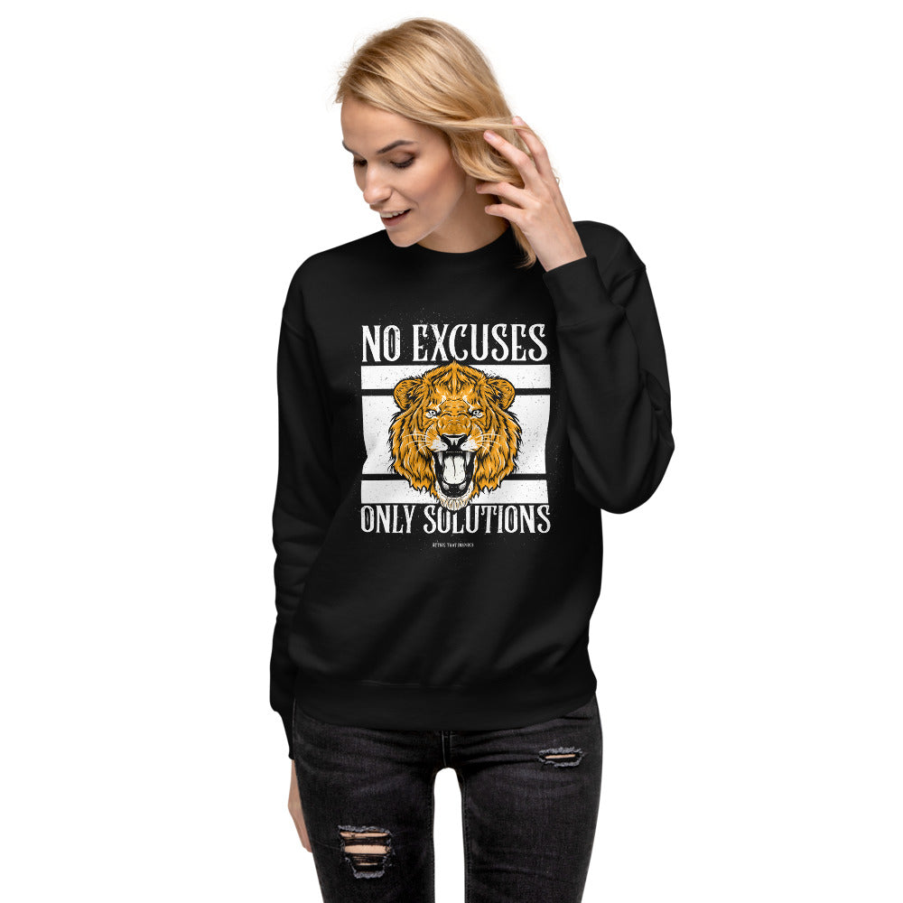 "No Excuses" Unisex Fleece Pullover