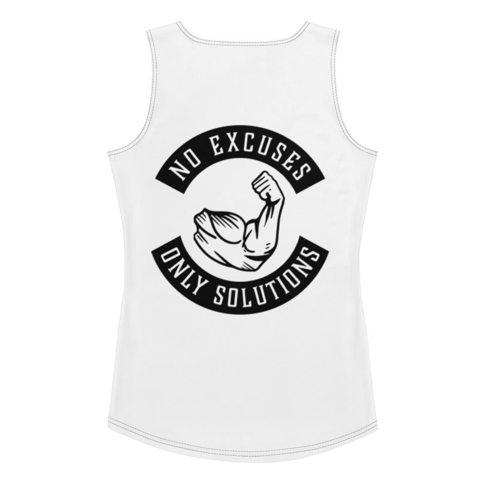 "No Excuses" Sublimation Cut & Sew Tank Top