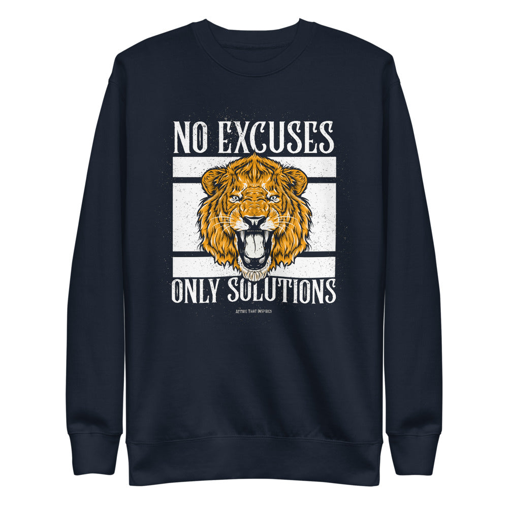 "No Excuses" Unisex Fleece Pullover